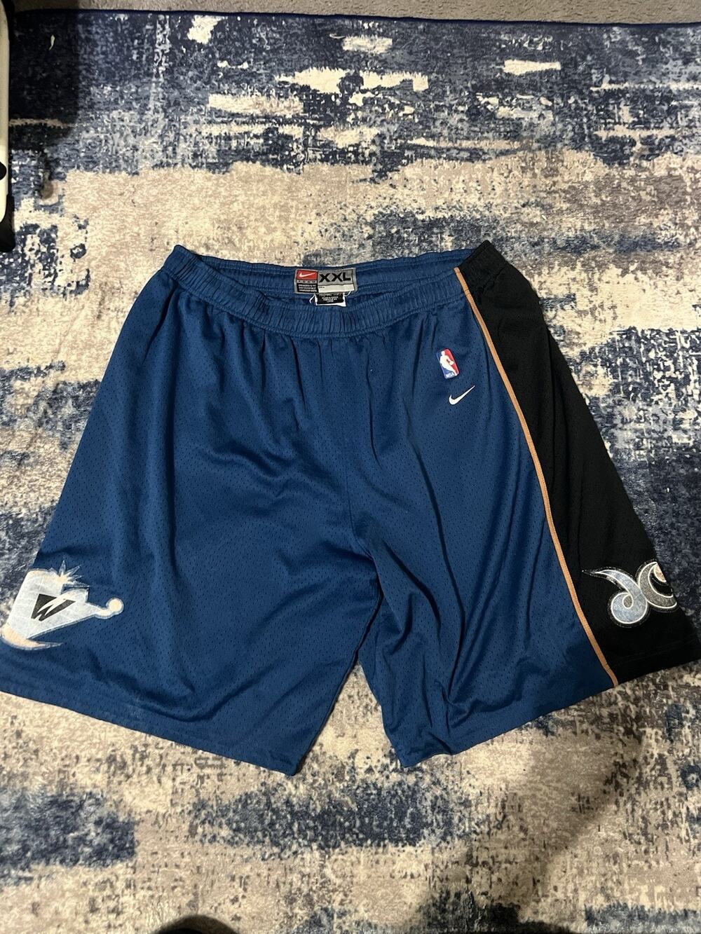 Size 2XL-VTG Team Nike Rewind Washington Wizards MJ Jordan Era Basketball Shorts
